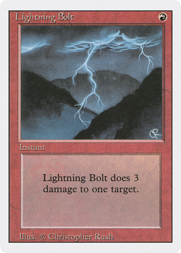 Lightning Bolt (3ED-162) - Édition révisée