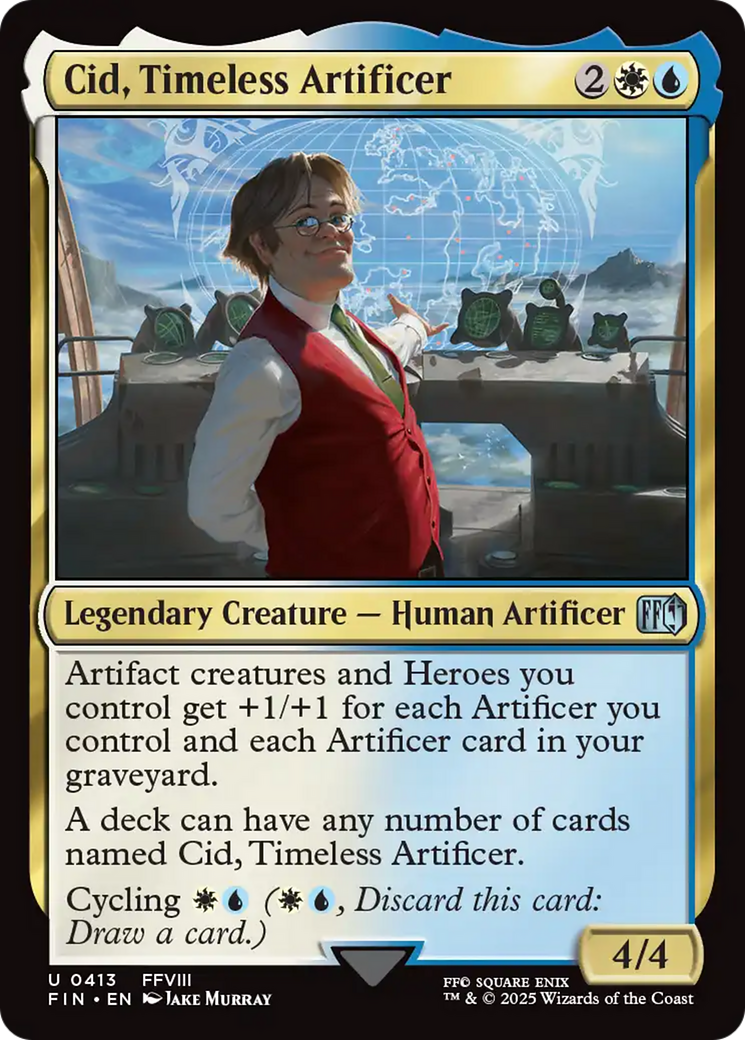 Cid, Timeless Artificer (0413) (FIN-413) - FINAL FANTASY Foil