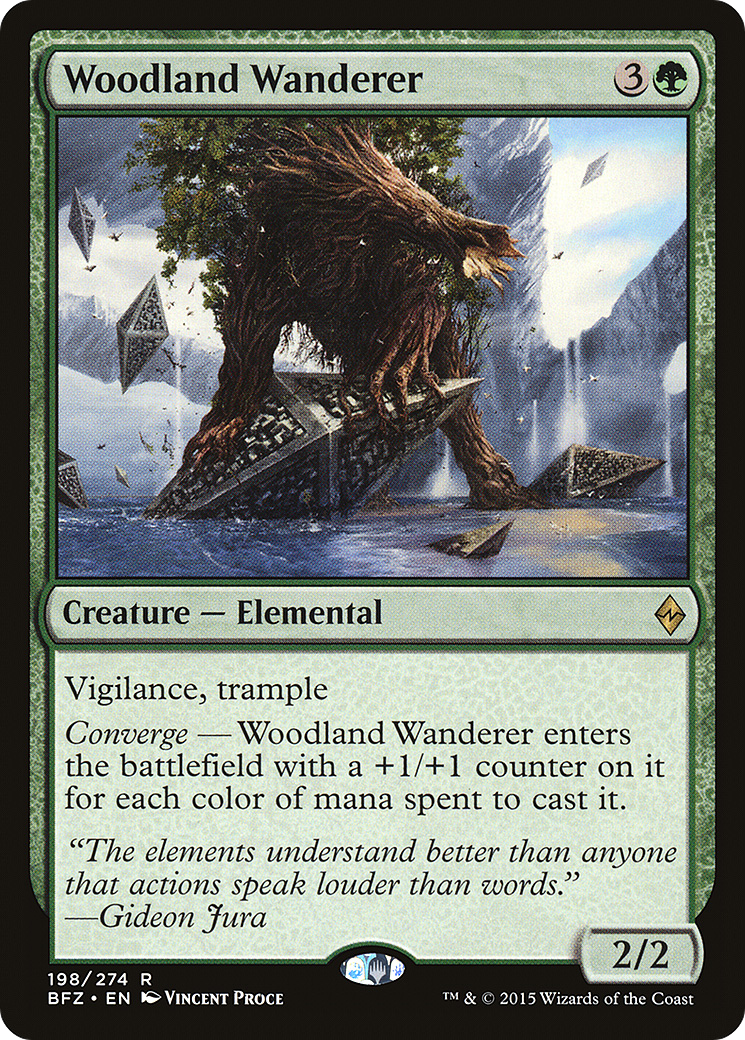 Vagabond des bois (BFZ-198) - Feuille de Bataille pour Zendikar