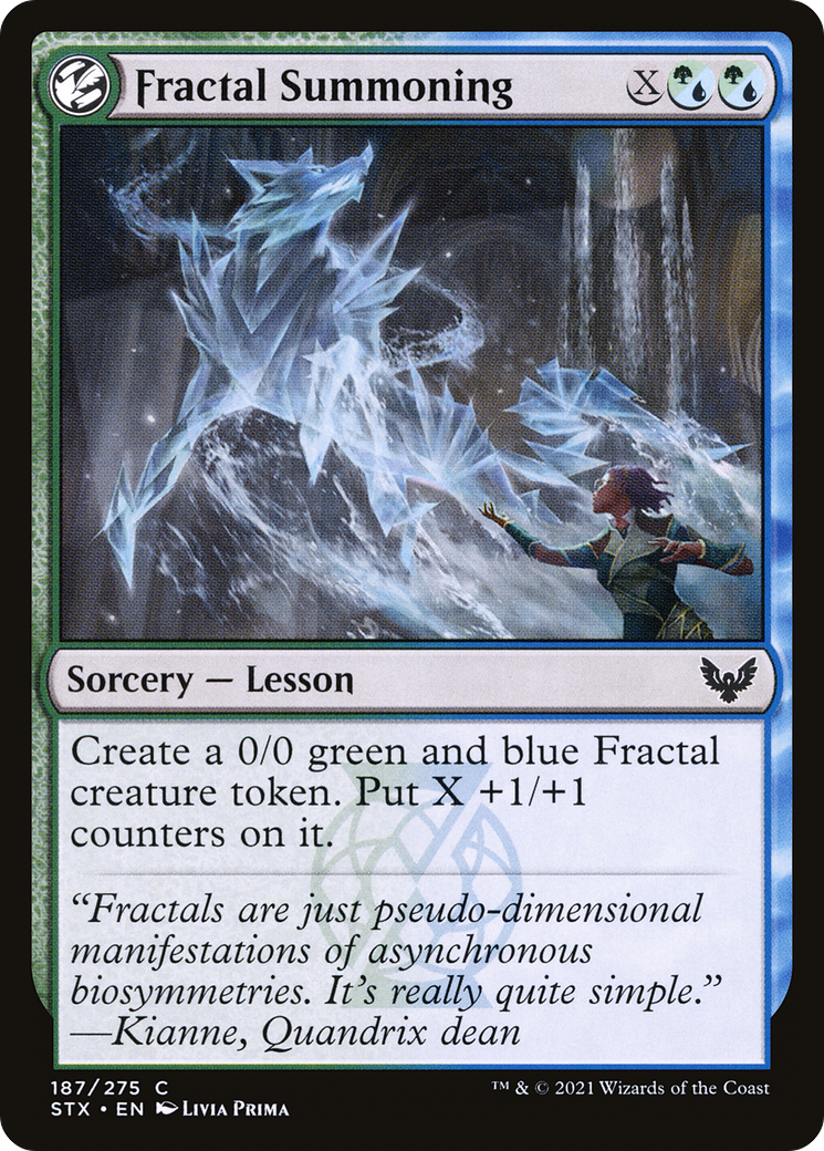 Fractal Summoning (STX-187) - Strixhaven: School of Mages: (lesson) Foil