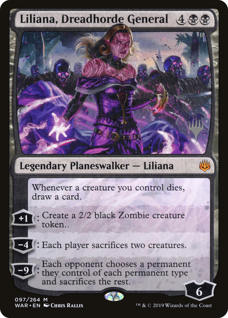 Liliana, Dreadhorde General (PWAR-97P) - Feuille promotionnelle de War of the Spark