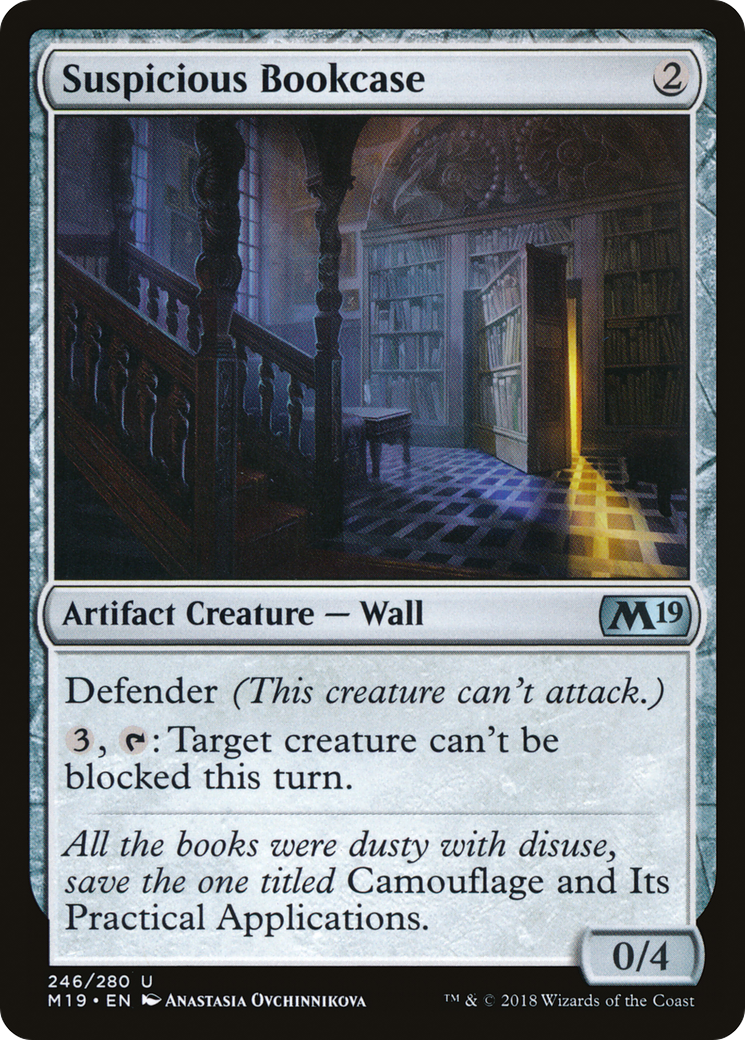 Suspicious Bookcase (M19-246) - Core Set 2019 Foil