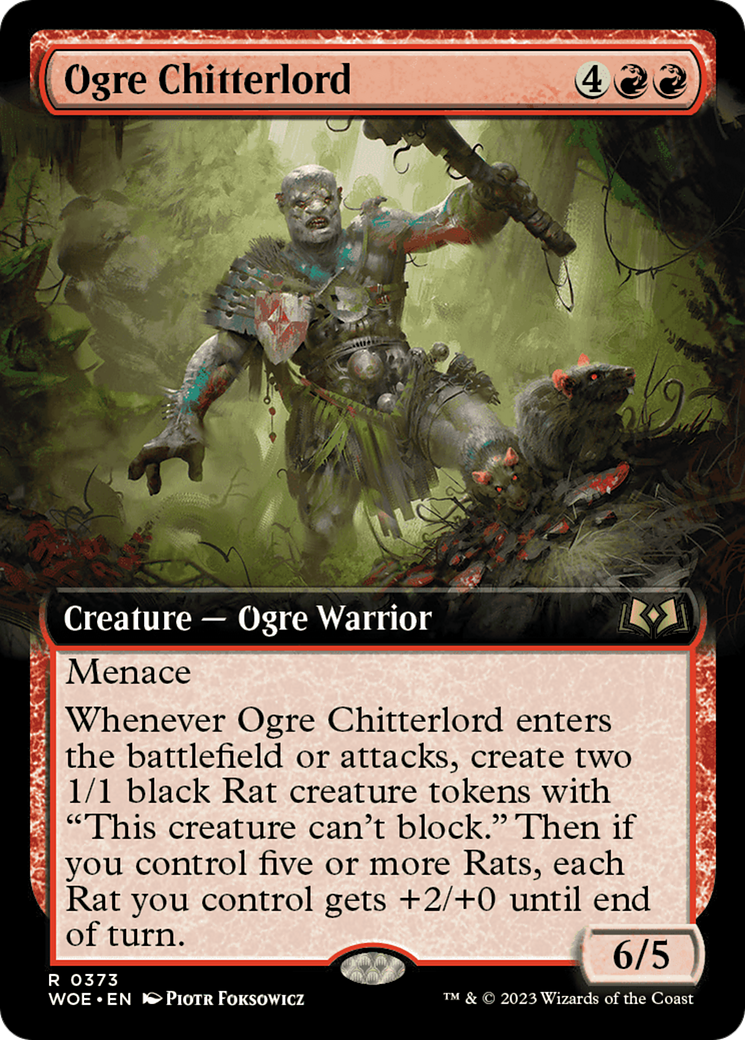 Ogre Chitterlord (WOE-373) - Les Terres Sauvages d'Eldraine : (Art étendu)