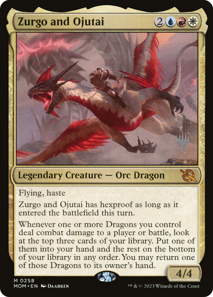 Zurgo and Ojutai (PPMOM-258) - March of the Machine Promos Foil