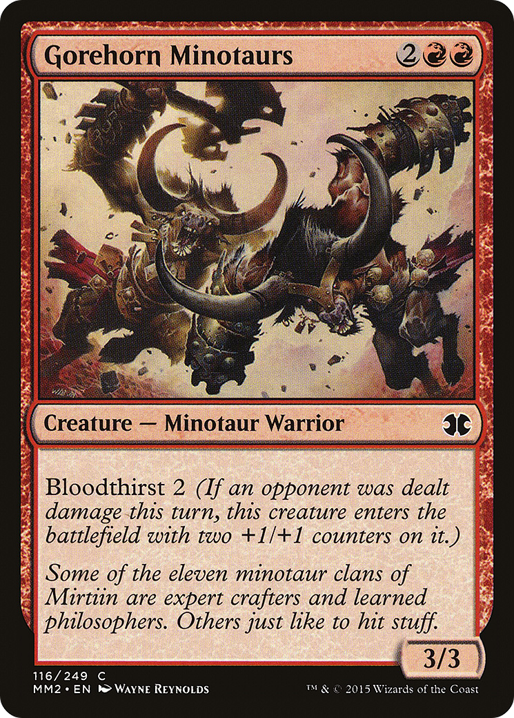 Minotaures de Gorehorn (MM2-116) - Modern Masters 2015