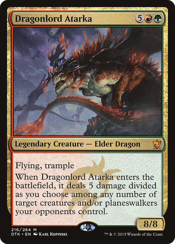 Seigneur des Dragons Atarka (DTK-216) - Les Dragons de Tarkir