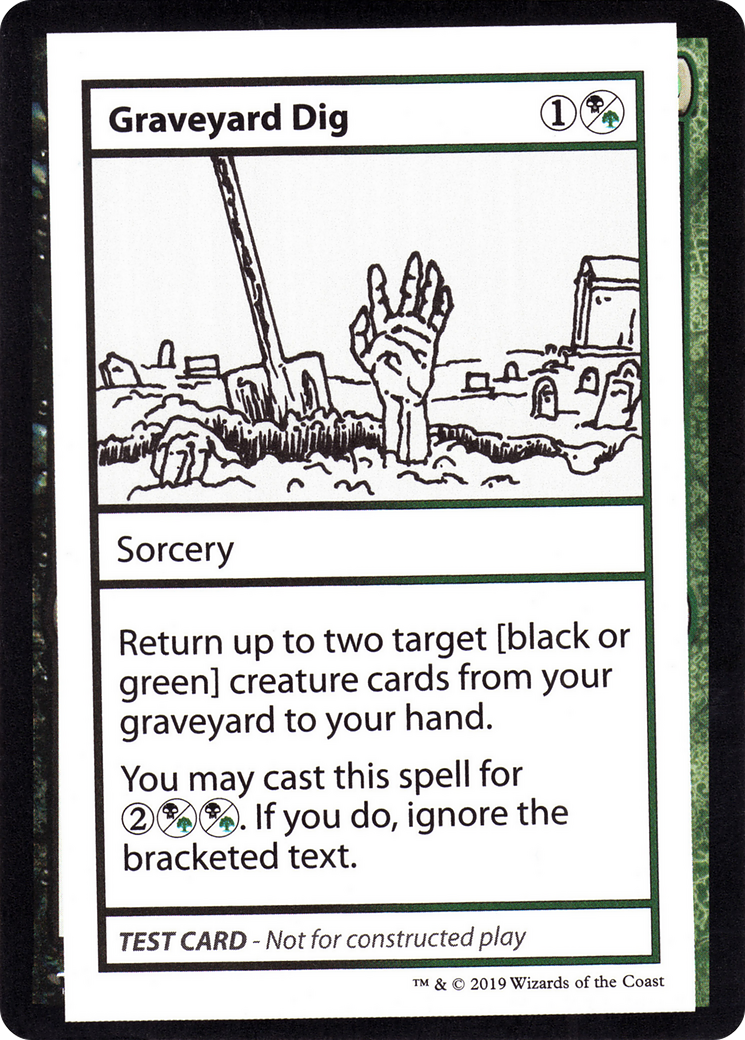 Graveyard Dig (No PW Symbol) (CMB1-) - Mystery Booster Playtest Cards 2021