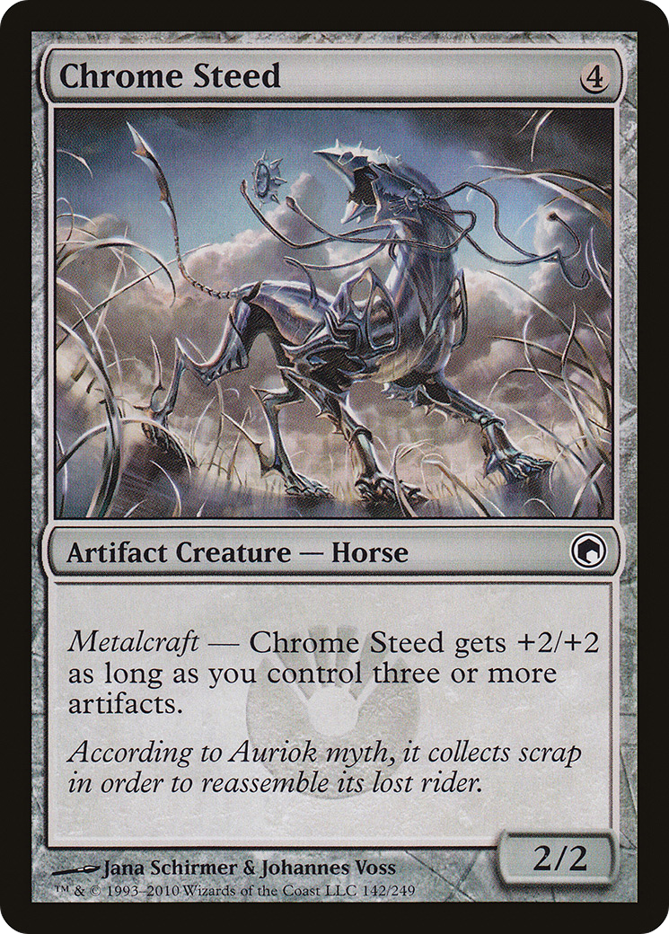Chrome Steed (SOM-142) - Cicatrices de Mirrodin Foil