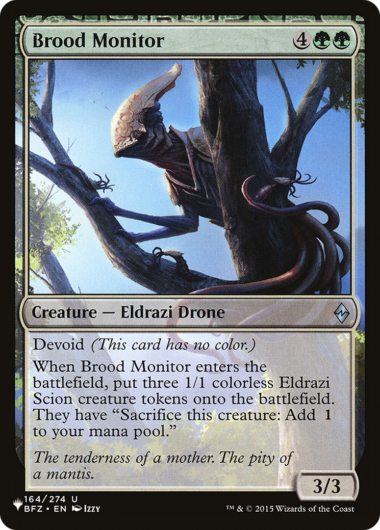Brood Monitor (LIST-164/274) - The List: (devoid)