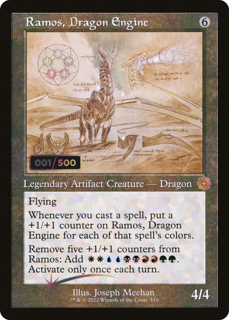 Ramos, Dragon Engine (Schematic) (Serial Numbered) (BRR-110Z) - The Brothers' War Retro Artifacts Foil