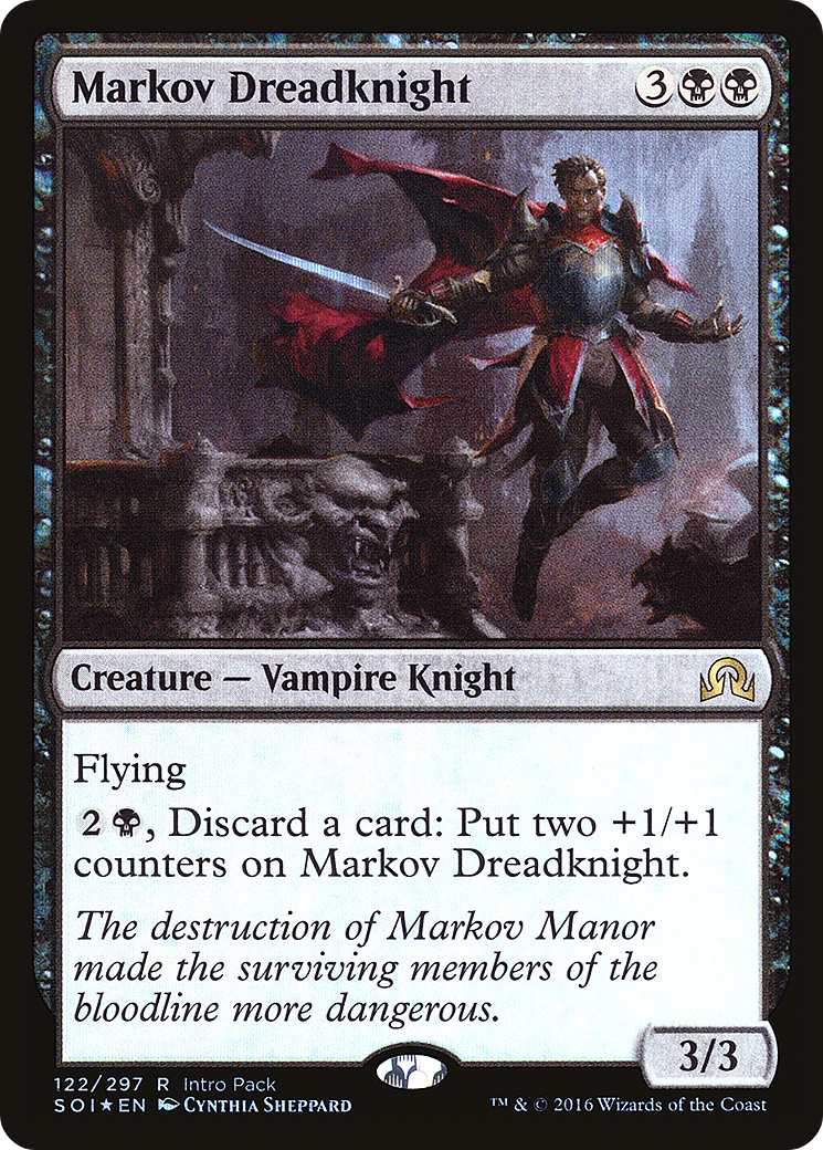Markov Dreadknight (PSOI-122) - Carte promotionnelle Shadows over Innistrad
