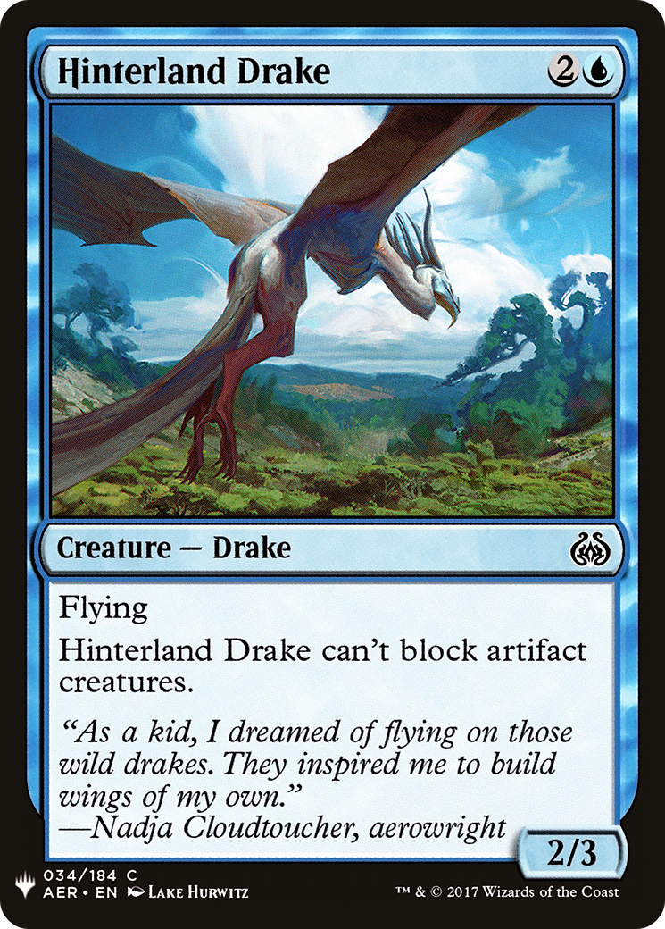 Hinterland Drake (LIST-AER-34) - The List