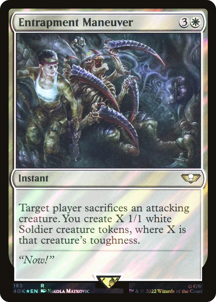 Entrapment Maneuver (Surge Foil) (40K-185) - Warhammer 40,000 Commander Foil