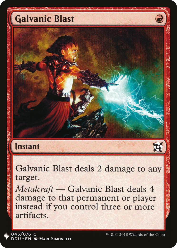 Galvanic Blast (LIST-045) - The List