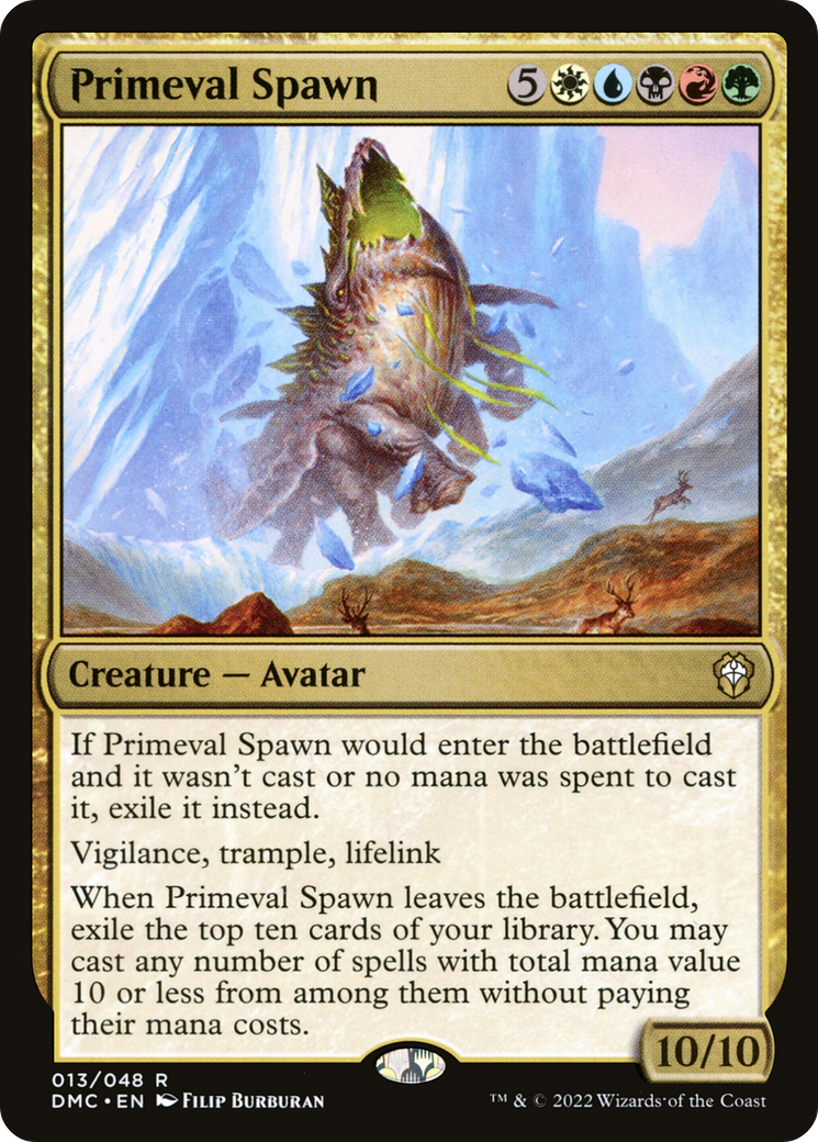 Primeval Spawn (DMC-013) - Commandant Uni de Dominaria