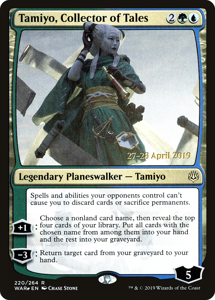 Tamiyo, Collector of Tales (PRE-220S) - War of the Spark Promos Foil