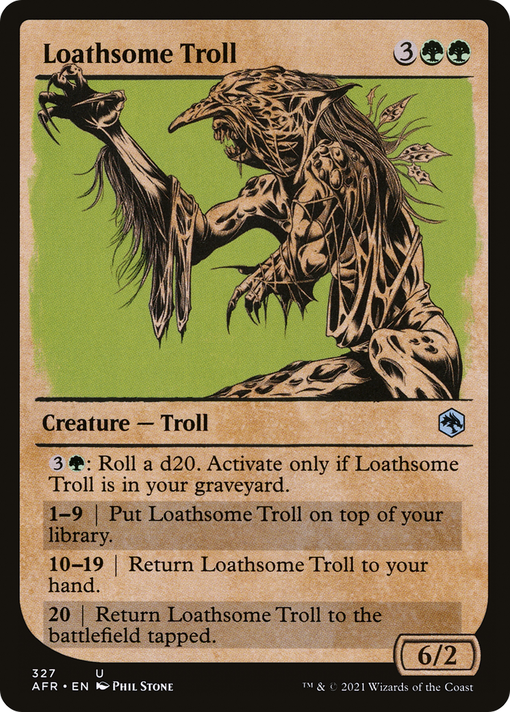 Loathsome Troll (Showcase) (AFR-327) - Adventures in the Forgotten Realms: (Showcase) Foil