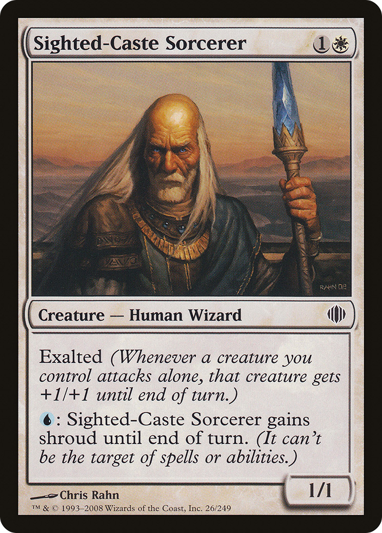 Sighted-Caste Sorcerer (ALA-026) - Shards of Alara Foil