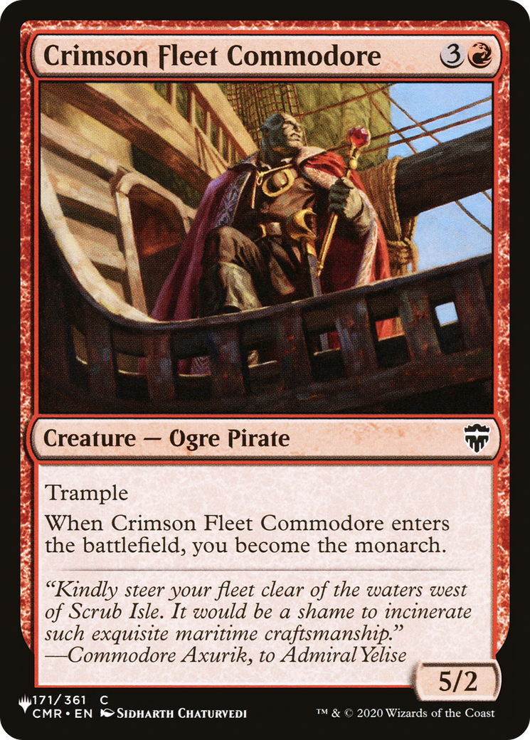 Crimson Fleet Commodore (LIST-171/361) - The List