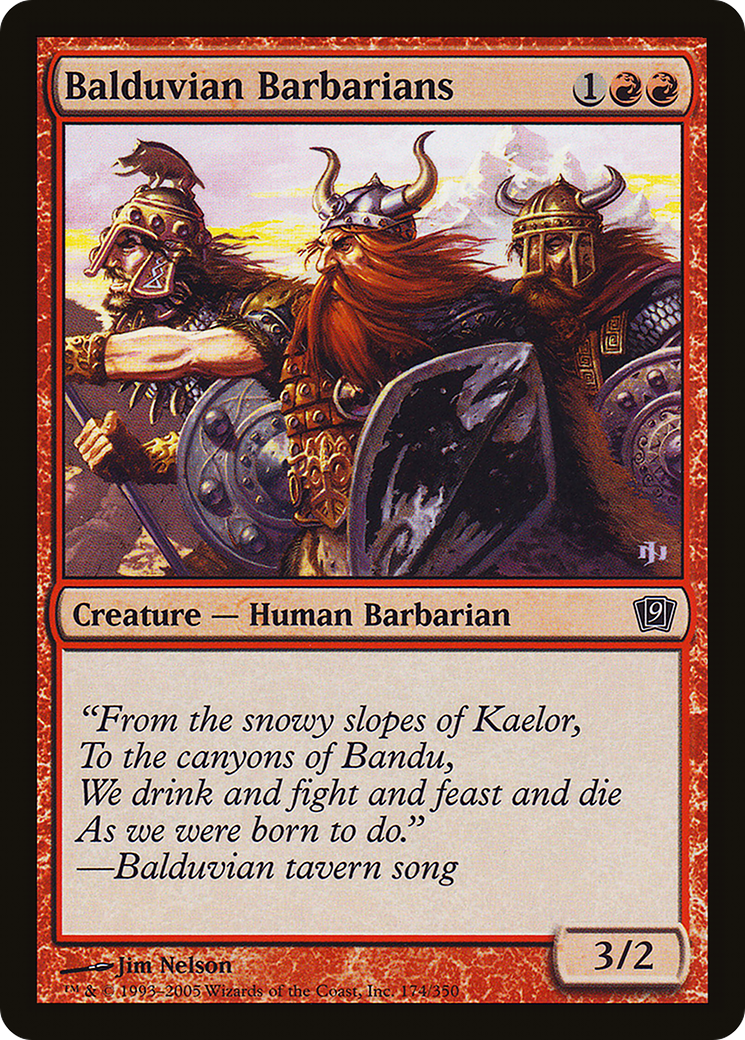 Balduvian Barbarians (9ED-174★) - Ninth Edition Foil