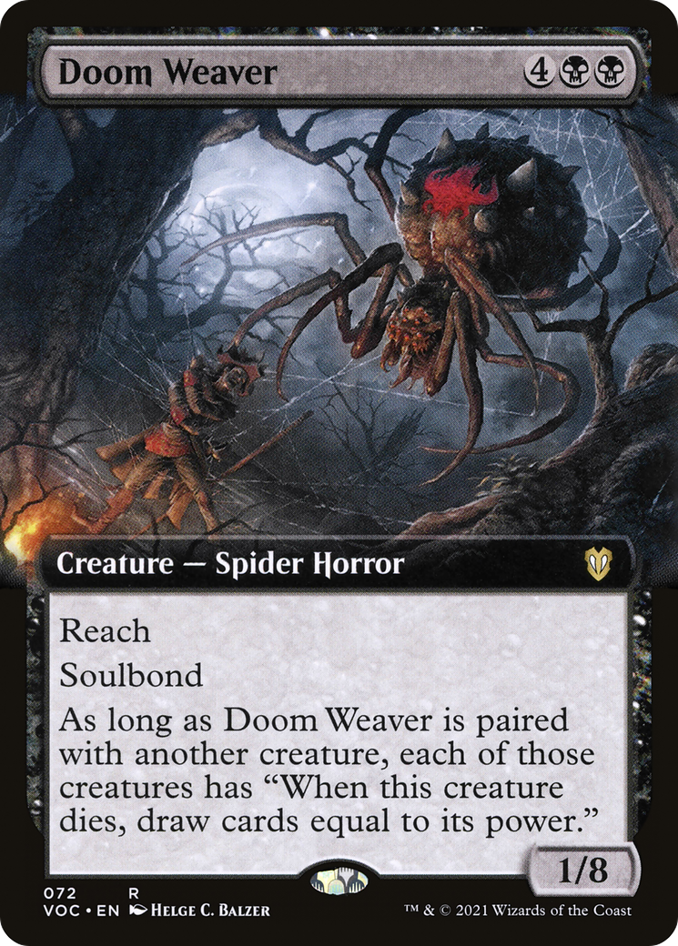 Doom Weaver (Extended Art) (VOC-072) - Crimson Vow Commander: (Extended Art)