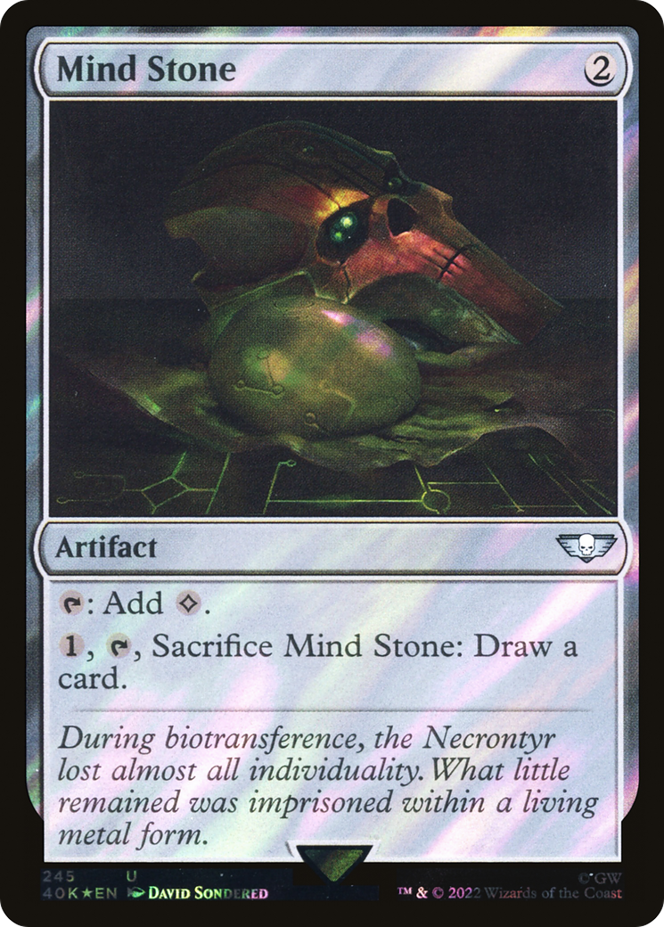 Mind Stone (245) (Surge Foil) (40K-245★) - Warhammer 40,000 Commander Foil