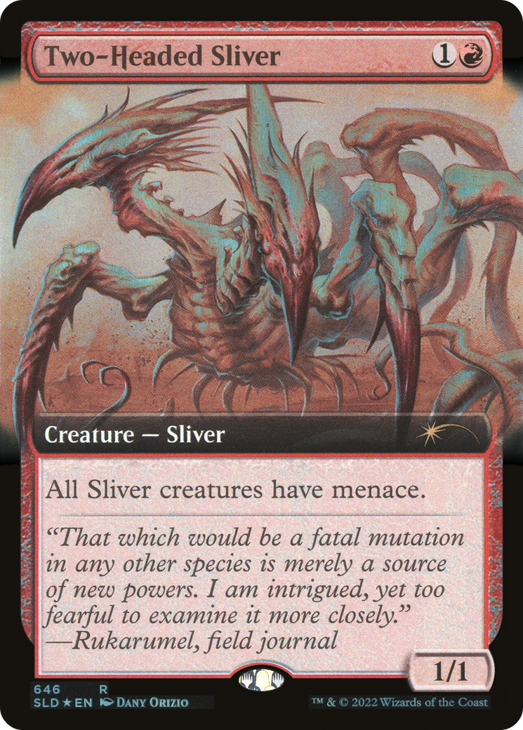 Sliver à deux têtes (SLD-646) - Butin Secret Lair : (Extended Art) Foil