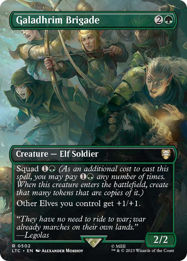 Galadhrim Brigade (Borderless) (LTC-502) - Tales of Middle-earth Commander (Borderless) Foil