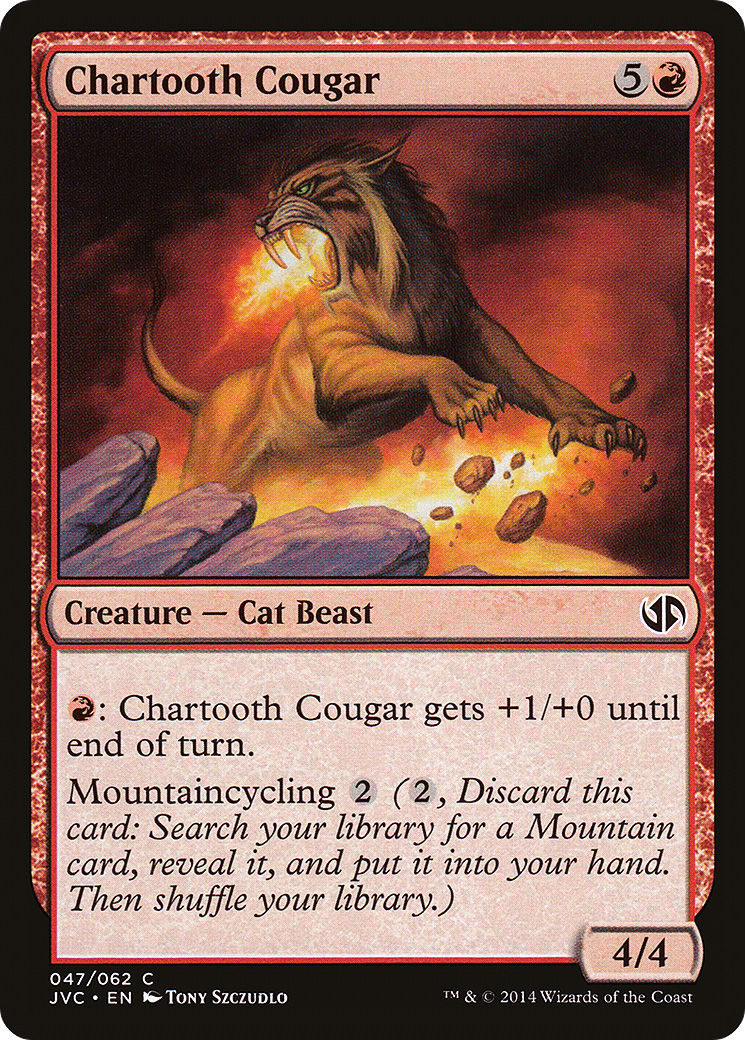 Cougar à dents de Char (JVC-047) - Anthologie Duel Decks : Jace contre Chandra
