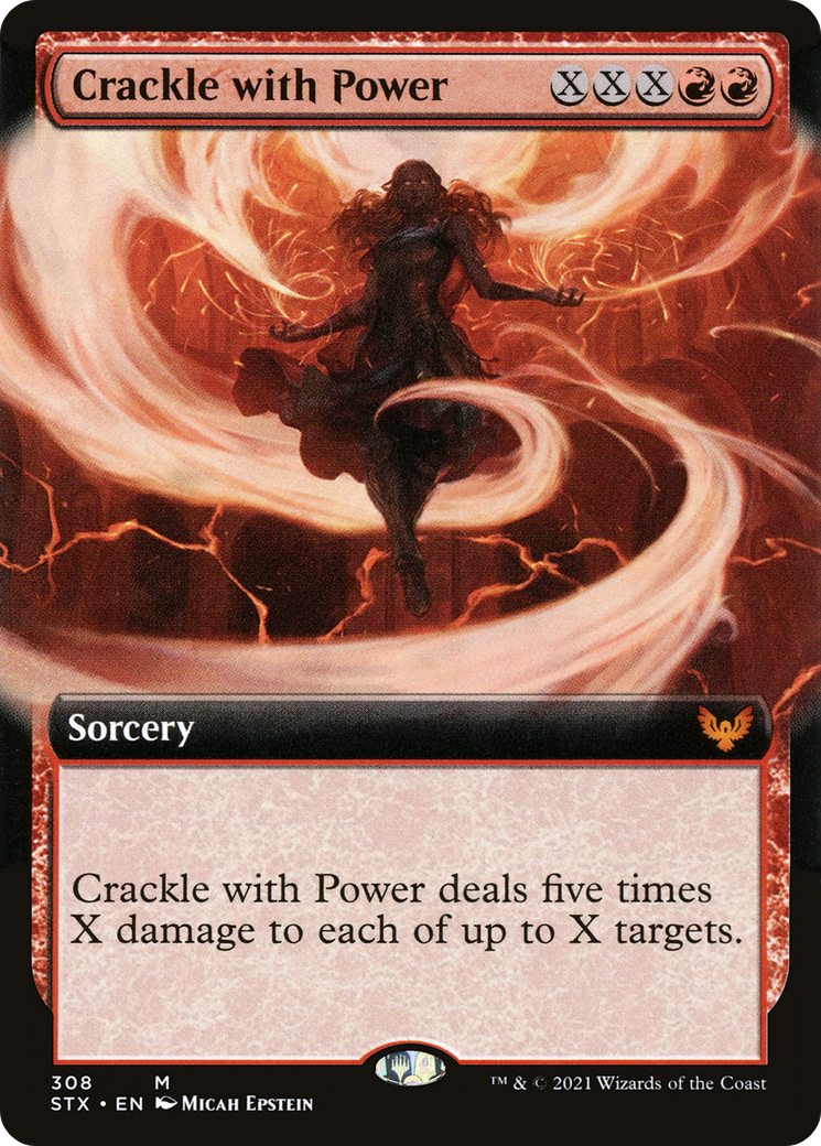 Crackle with Power (Extended Art) (STX-308) - Strixhaven: School of Mages: (Extended Art)