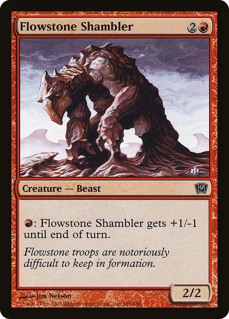 Flowstone Shambler (9ED-185★) - Ninth Edition Foil