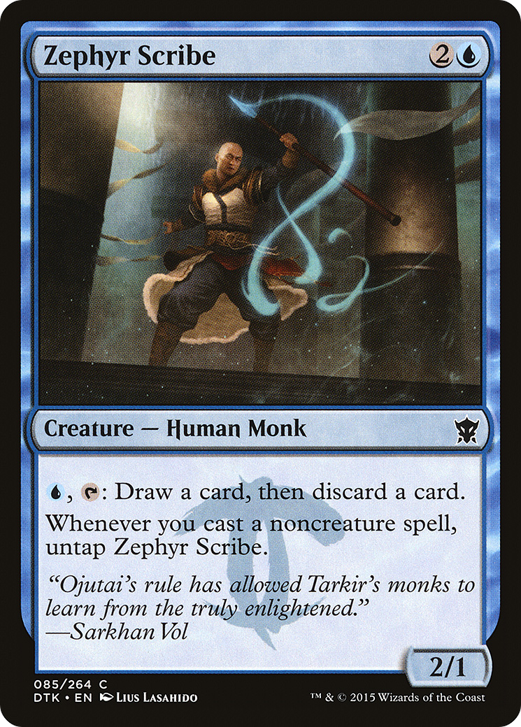 Zéphyr Scribe (DTK-085) - Les Dragons de Tarkir