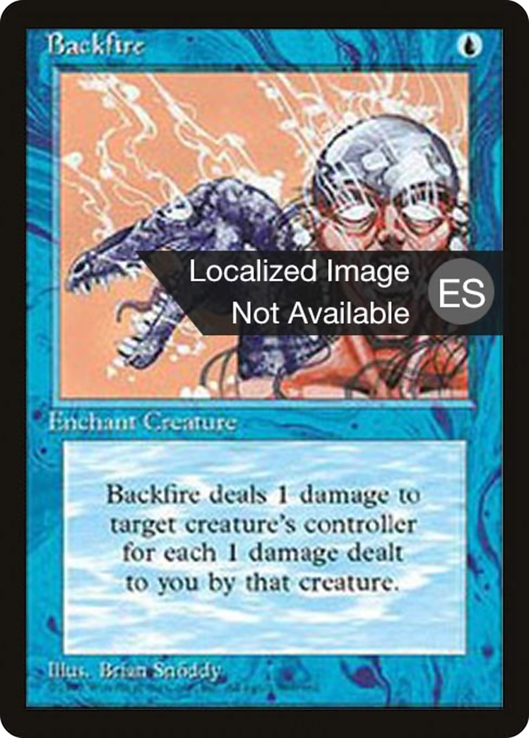 Backfire (4BB-) - Fourth Edition Foreign Black Border