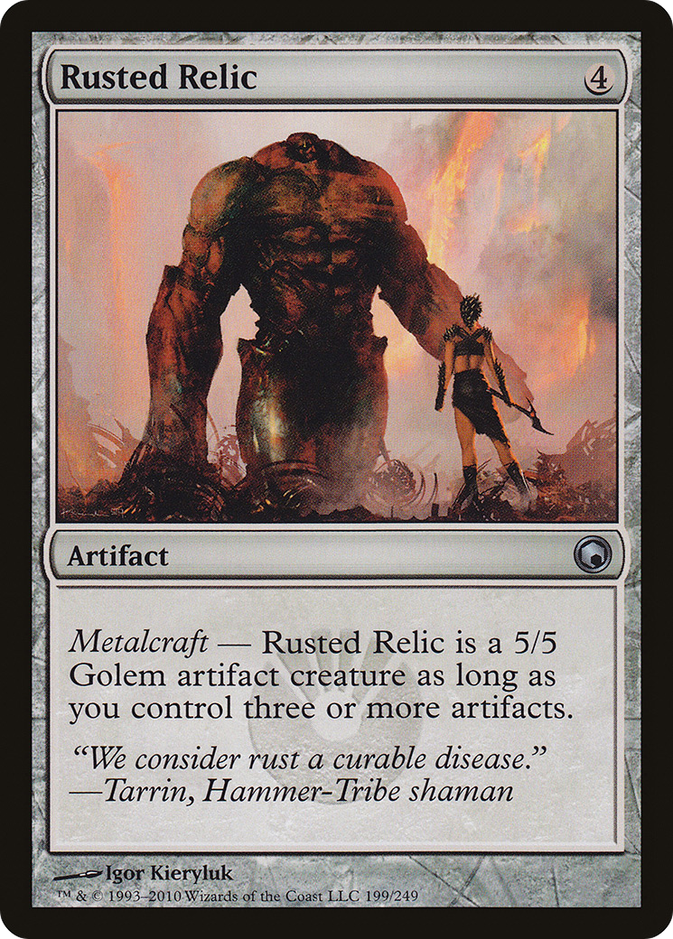 Relique rouillée (SOM-199) - Feuille des cicatrices de Mirrodin
