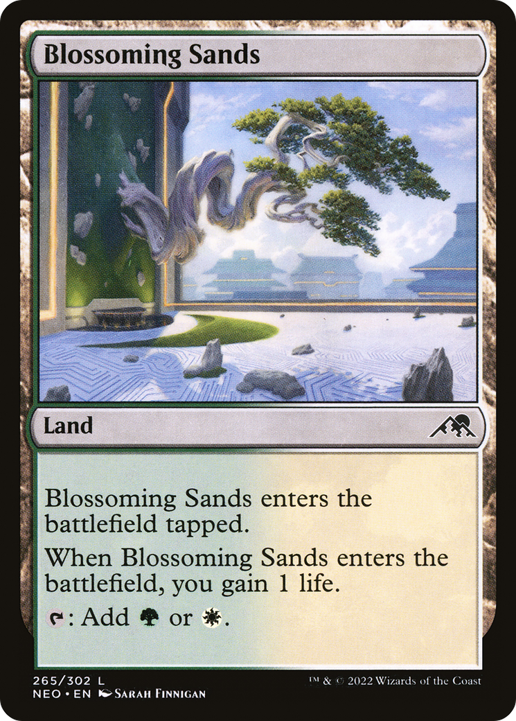 Blossoming Sands (NEO-265) - Kamigawa : Neon Dynasty (feuille)
