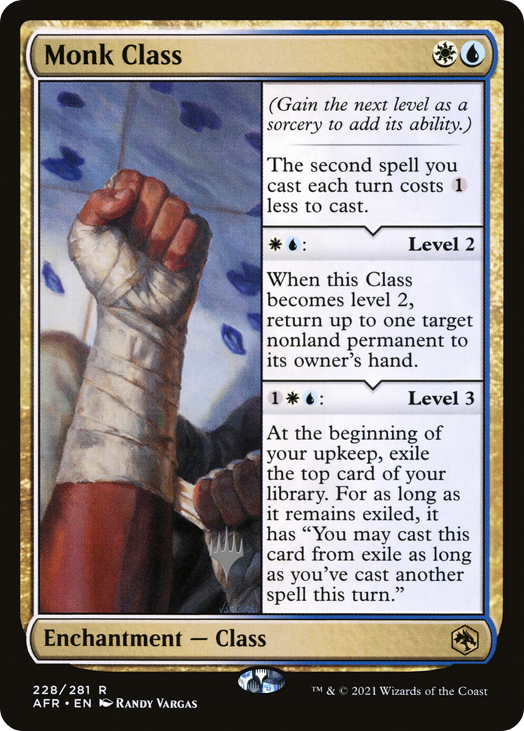 Monk Class (PPAFR-228) - Adventures in the Forgotten Realms Promos