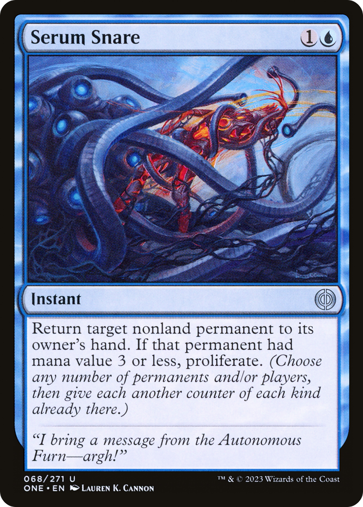 Serum Snare (ONE-068) - Phyrexia: All Will Be One Foil