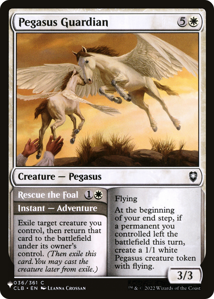 Pegasus Guardian // Rescue the Foal (LIST-CLB-36) - The List