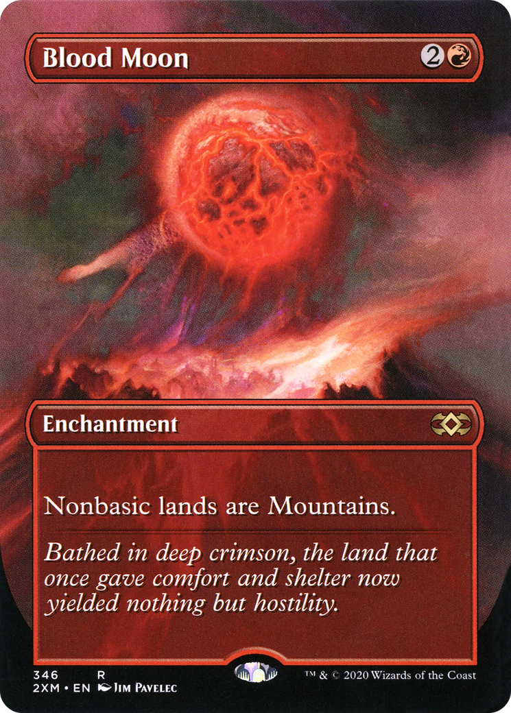 Blood Moon (Borderless) (2XM-346) - Double Masters (Borderless) Foil
