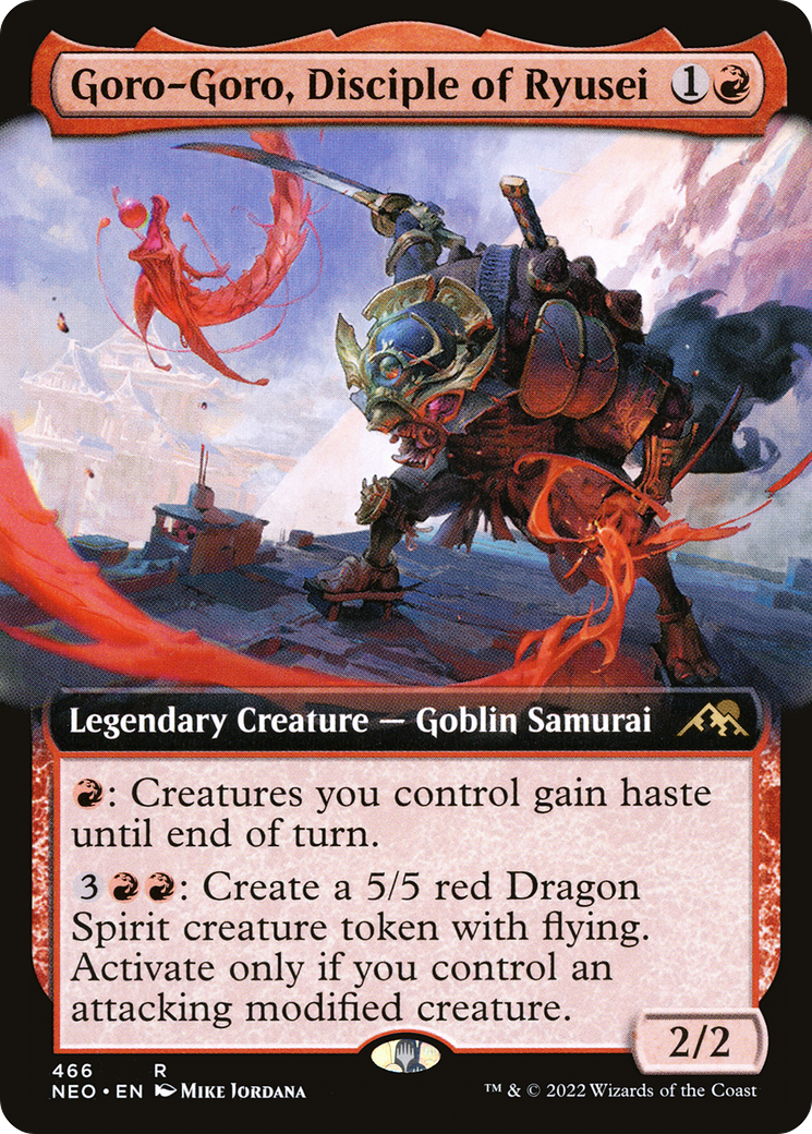 Goro-Goro, disciple de Ryusei (NEO-466) - Kamigawa : Dynastie Néon : (Art étendu) Foil