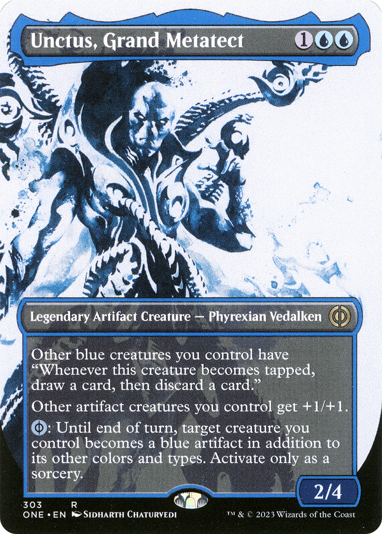 Unctus, Grand Metatect (Showcase) (ONE-303) - Phyrexia: All Will Be One: (Showcase) (Borderless)