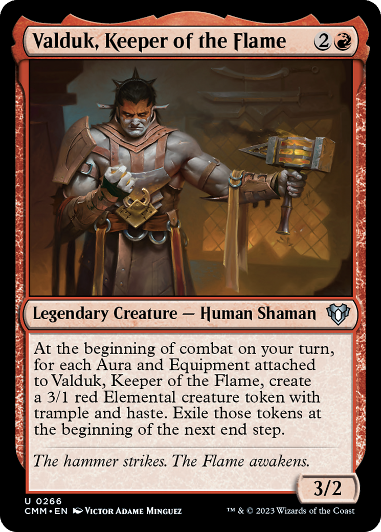 Valduk, Gardien de la Flamme (CMM-266) - Commander Masters