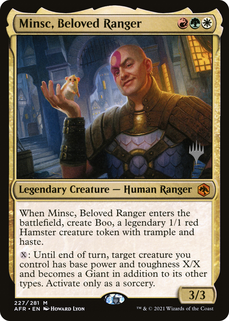 Minsc, Beloved Ranger (PPAFR-227) - Adventures in the Forgotten Realms Promos