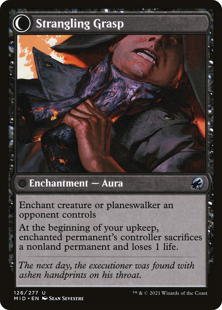 Étrangleur vengeur // Étreinte étranglante (MID-126) - Innistrad : Chasse de minuit : (Transformation double face) Foil