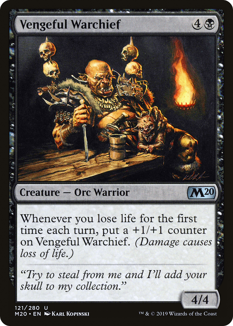 Vengeful Warchief (M20-121) - Core Set 2020 Foil