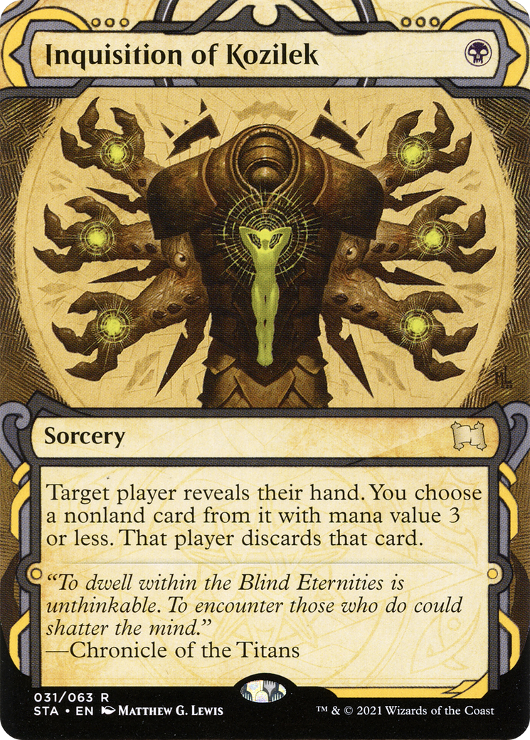 Inquisition de Kozilek (STA-031) - Archives mystiques de Strixhaven : (Vitrine) (Sans bordure)