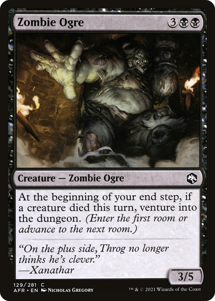 Zombie Ogre (AFR-129) - Aventures dans les Royaumes Oubliés (Foil)