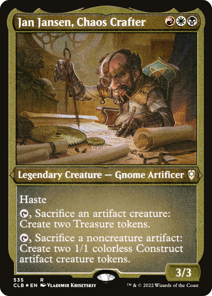 Jan Jansen, Chaos Crafter (CLB-535) - Commander Legends : La Bataille de Baldur's Gate (feuille gravée)