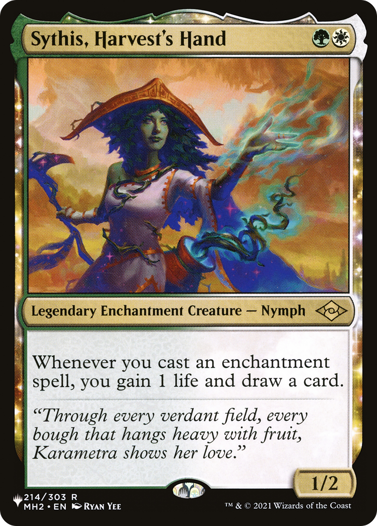 Sythis, Harvest's Hand (LIST-MH2-214) - The List: (enchantment)