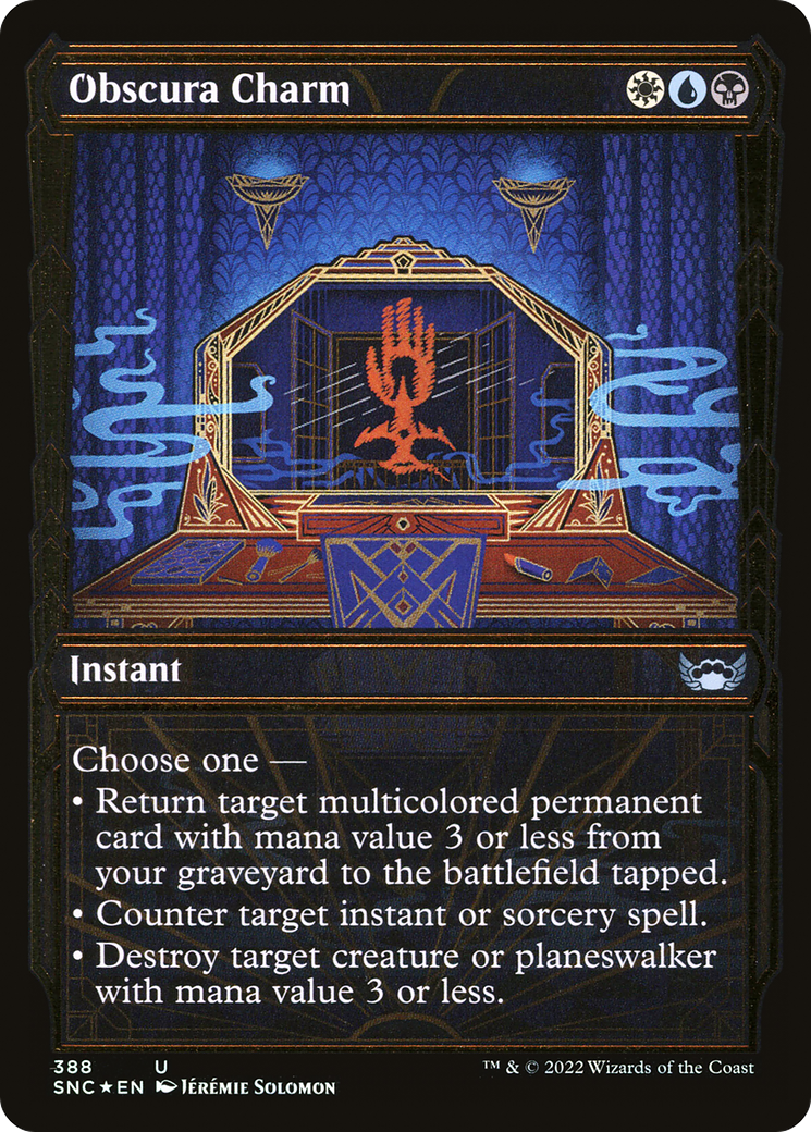 Obscura Charm (SNC-388) - Rues de New Capenna : (Vitrine) Feuille